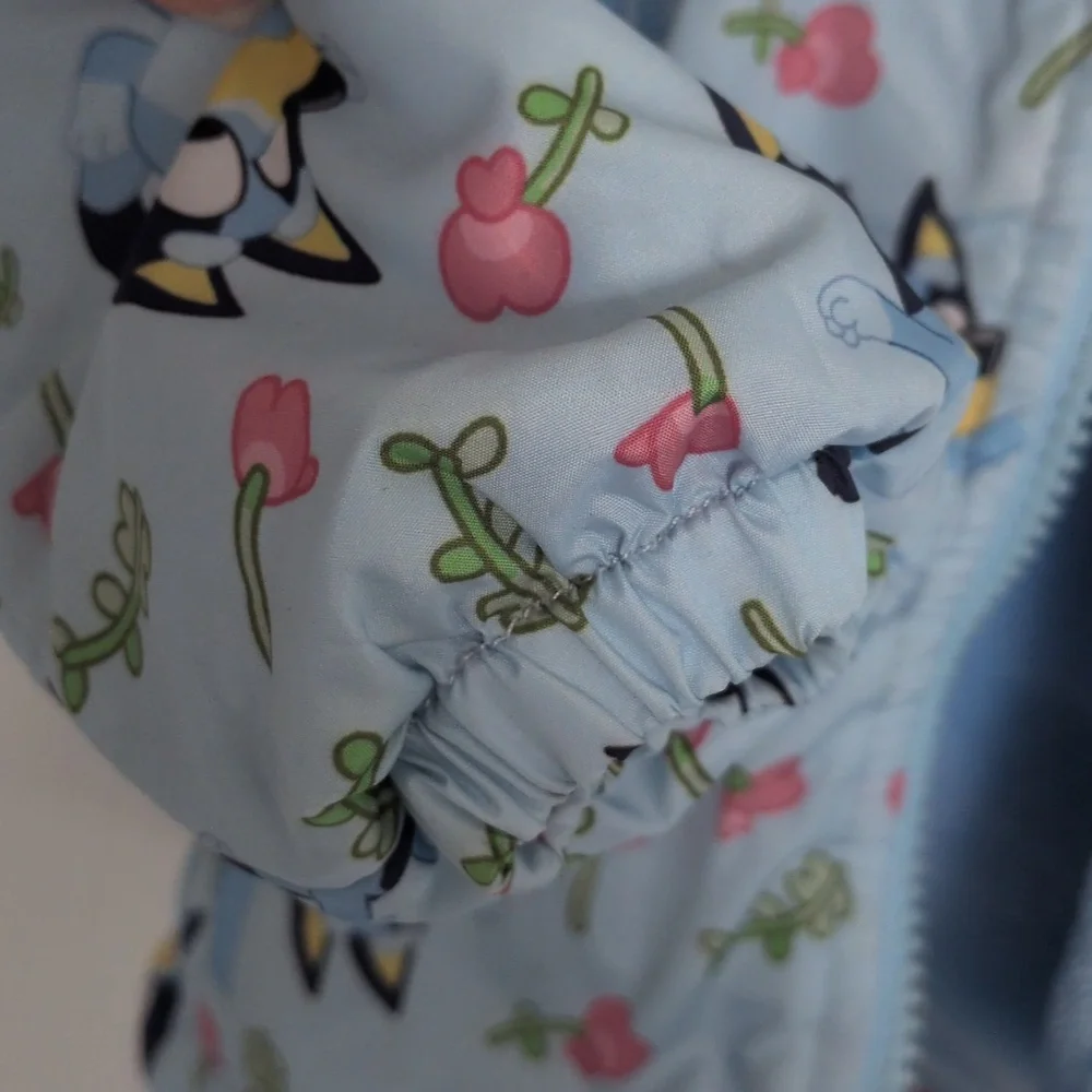Bluey Girls Cozy Hooded Windbreaker - 12m